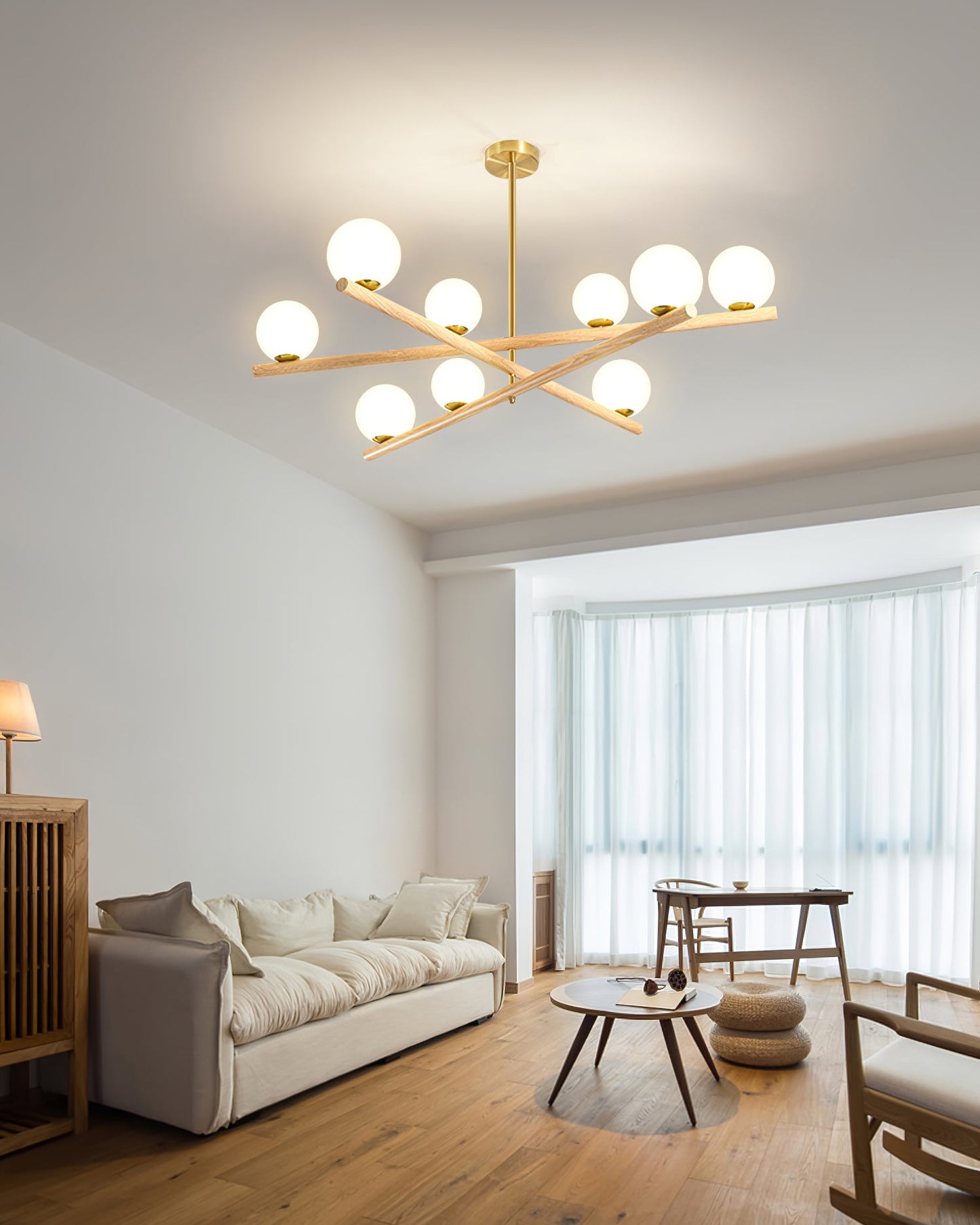 Line Ball Chandelier
