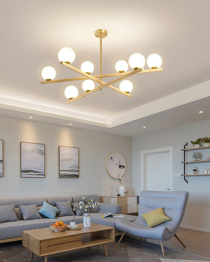 Line Ball Chandelier