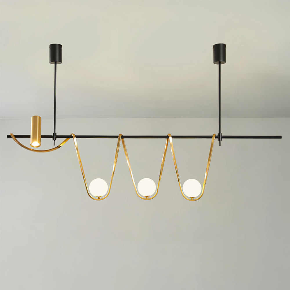 Linear Island Chandelier