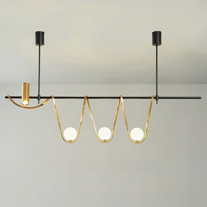 Linear Island Chandelier