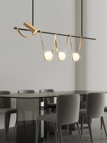 Linear Island Chandelier