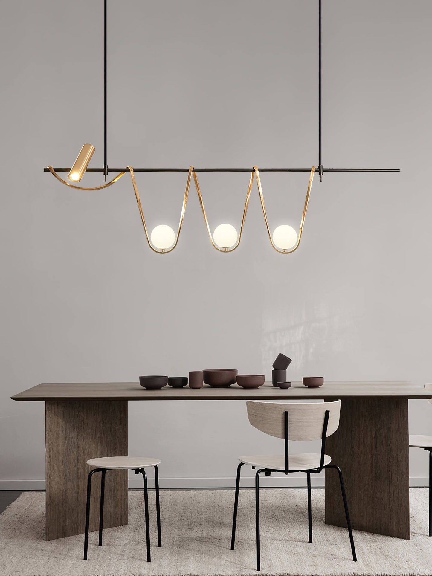 Linear Island Chandelier
