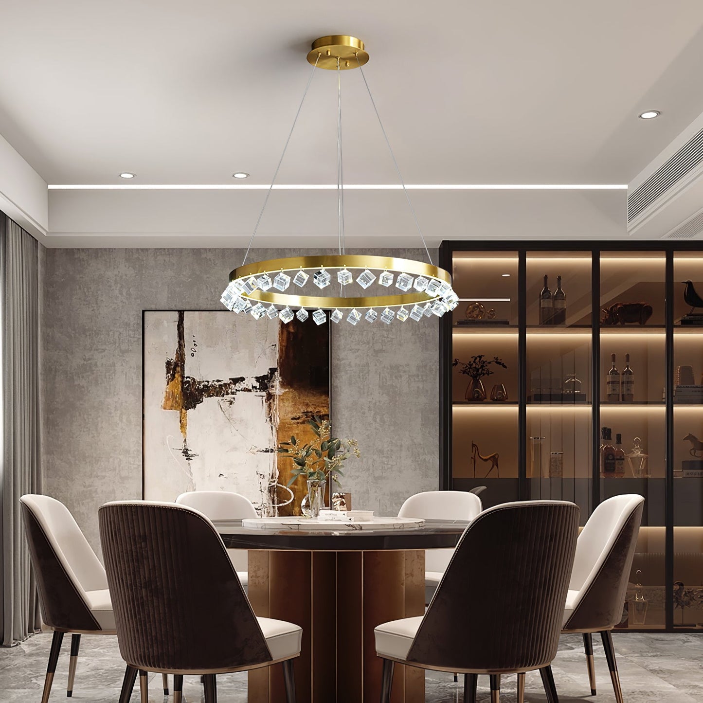 Loop Crystal Chandelier