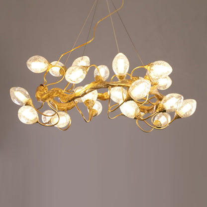 Lotus Brass Chandeliers