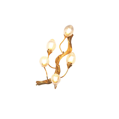 Lotus Brass Wall Lamp