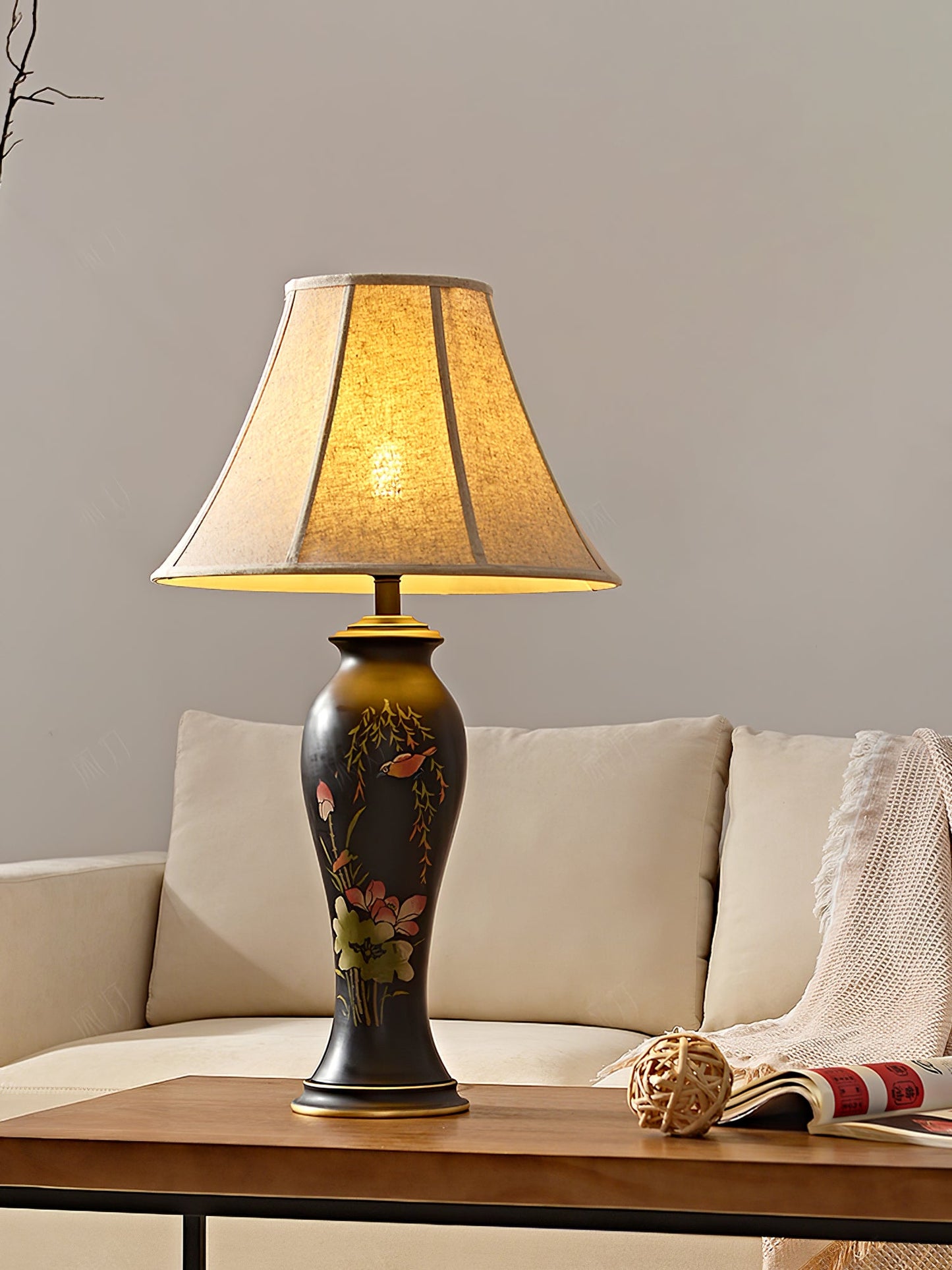 Lotus Ceramic Table Lamp