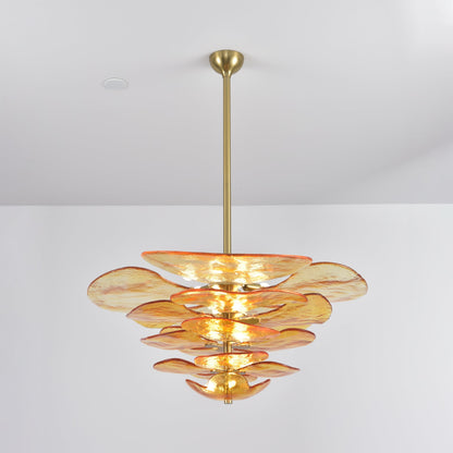 Lotus Leaf Murano Chandelier