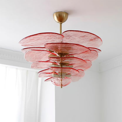 Lotus Leaf Murano Chandelier