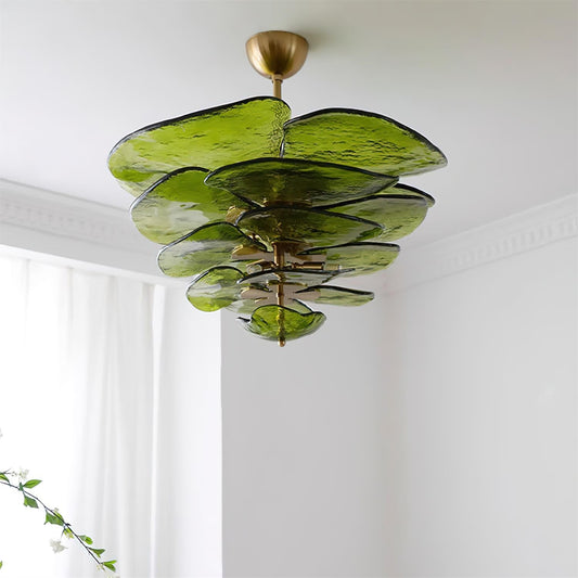 Lotus Leaf Murano Chandelier
