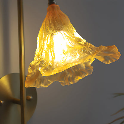 Lotus Amber Wall Lamp