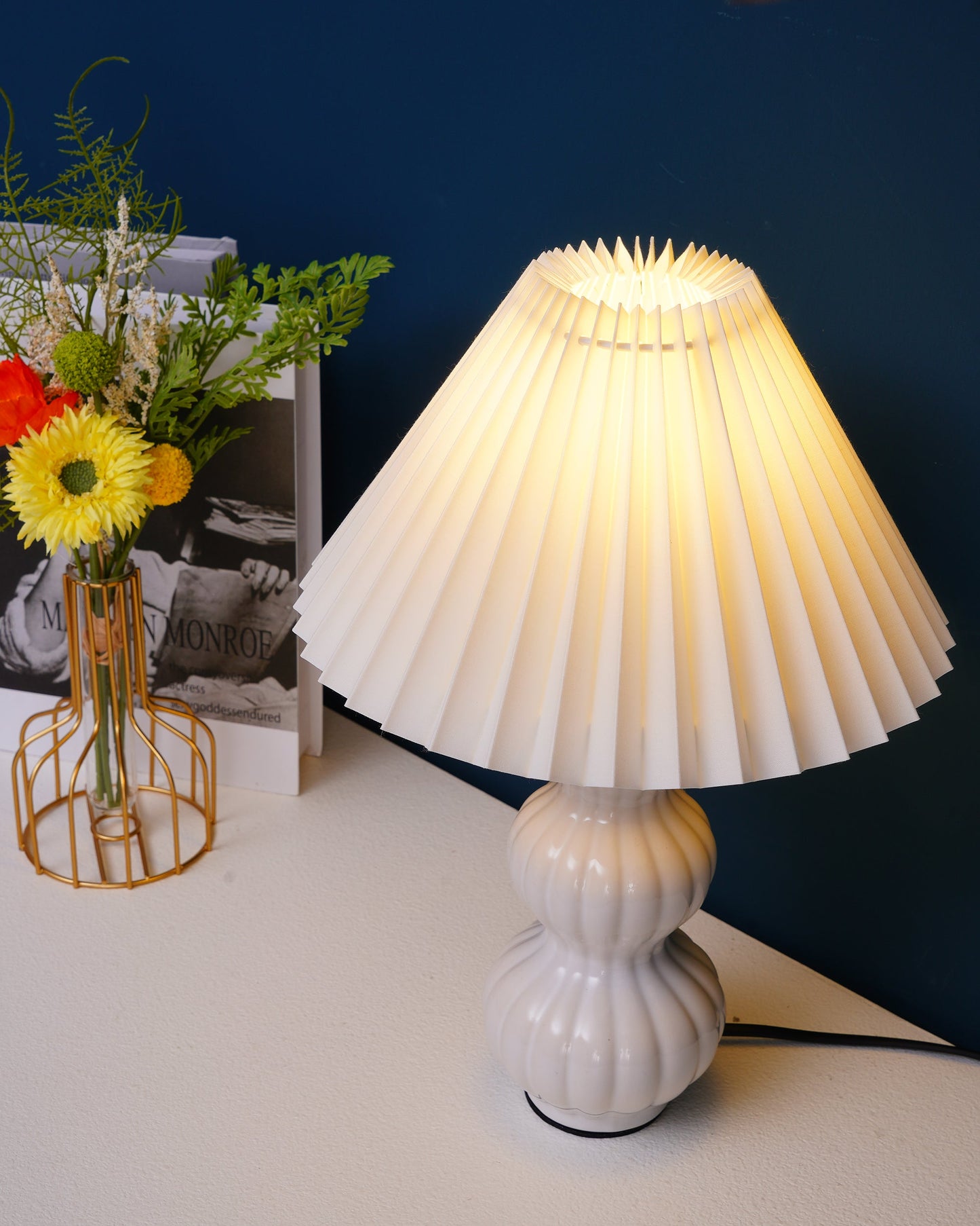 Luna Pleated Table Lamp