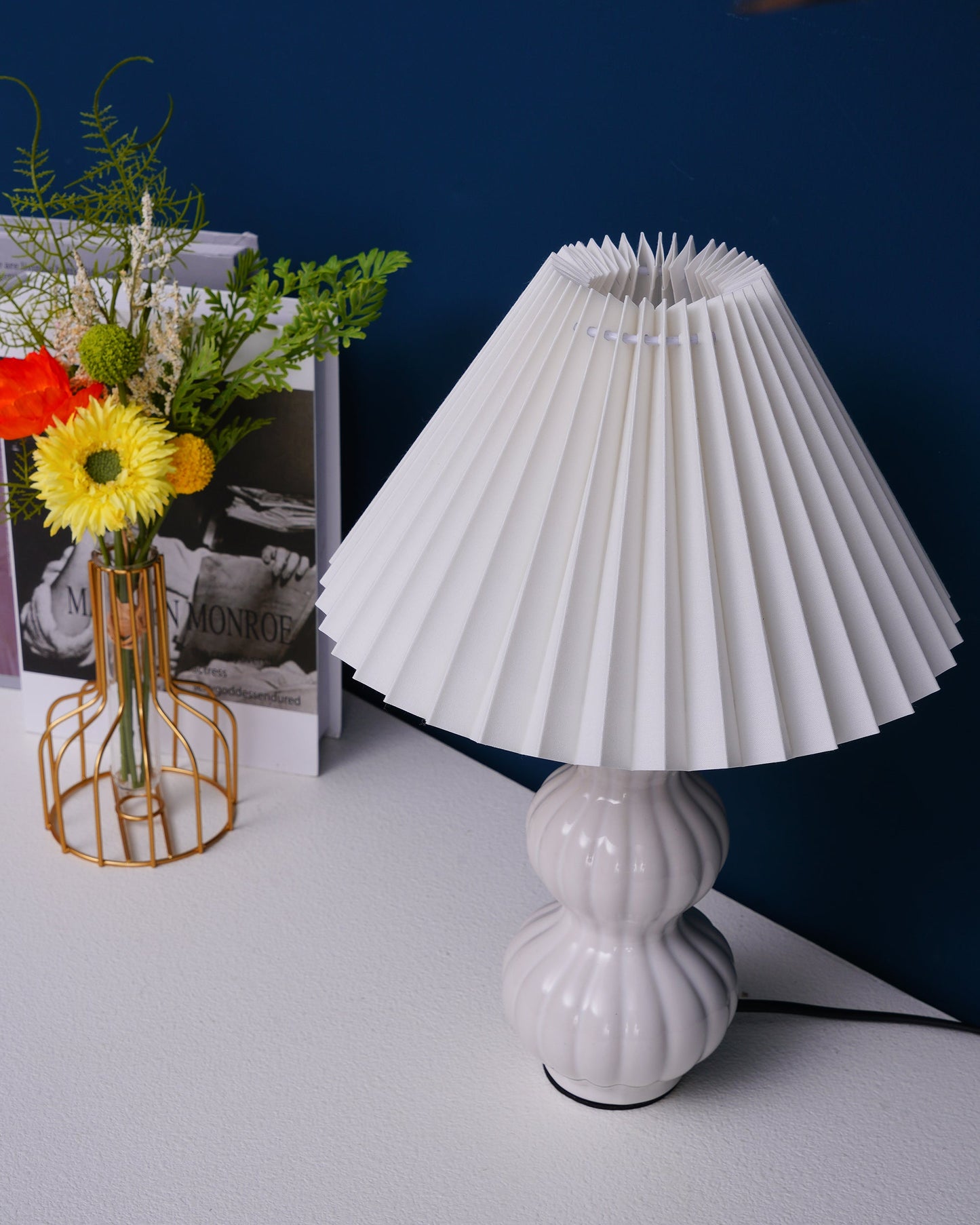 Luna Pleated Table Lamp