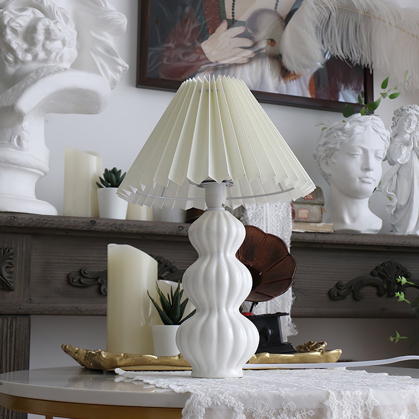 Luna Pleated Table Lamp