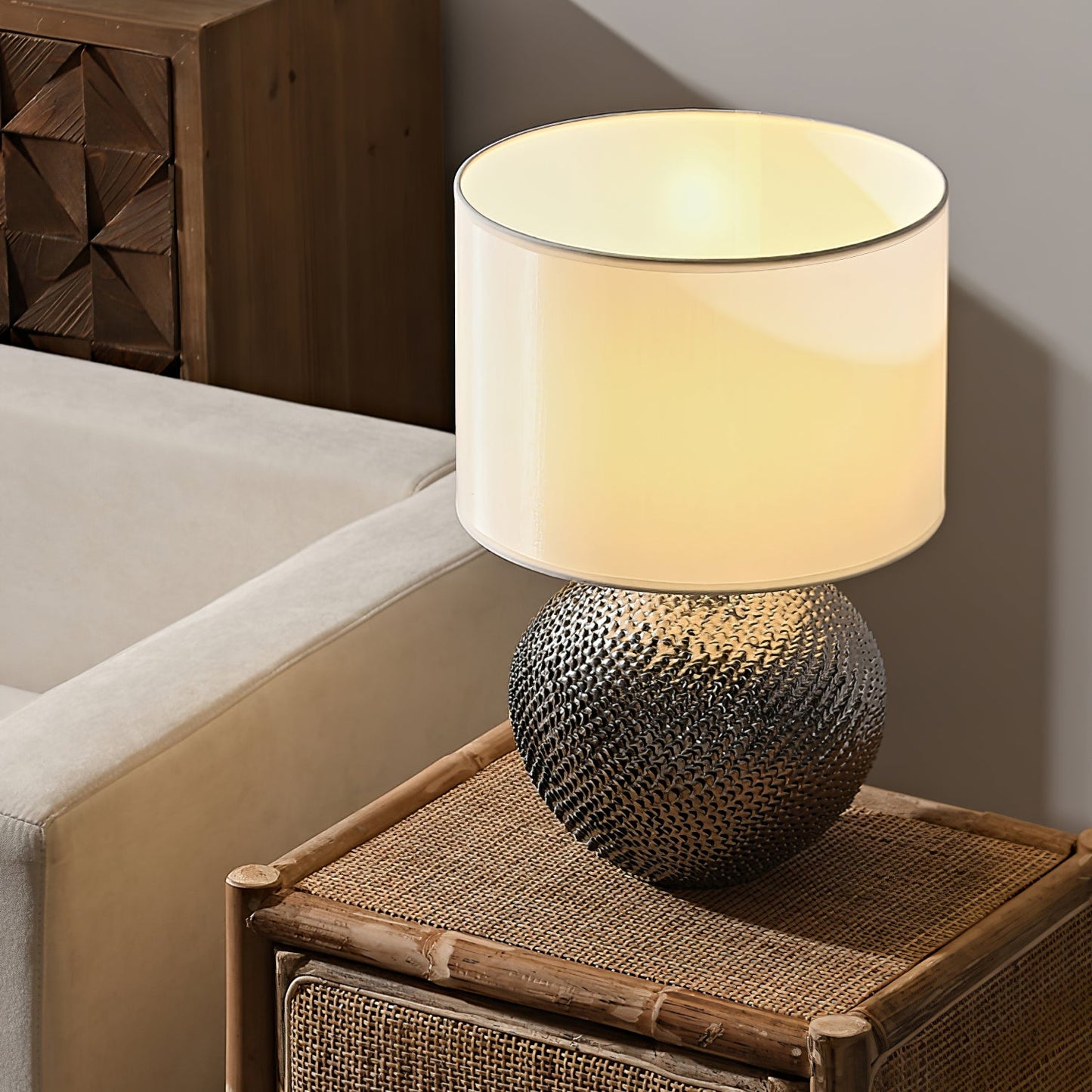 Mabel Textured Ceramic Table Lamp