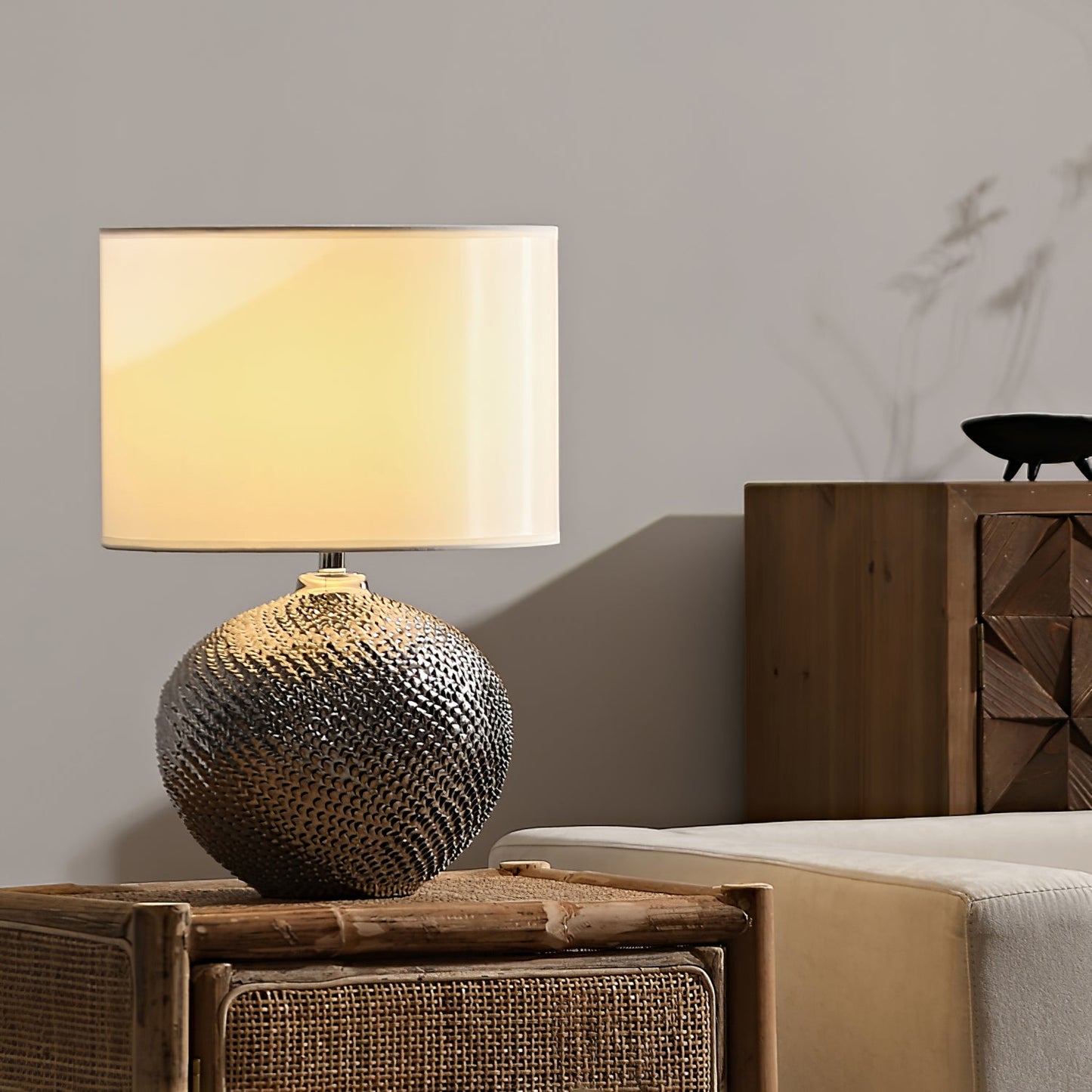 Mabel Textured Ceramic Table Lamp