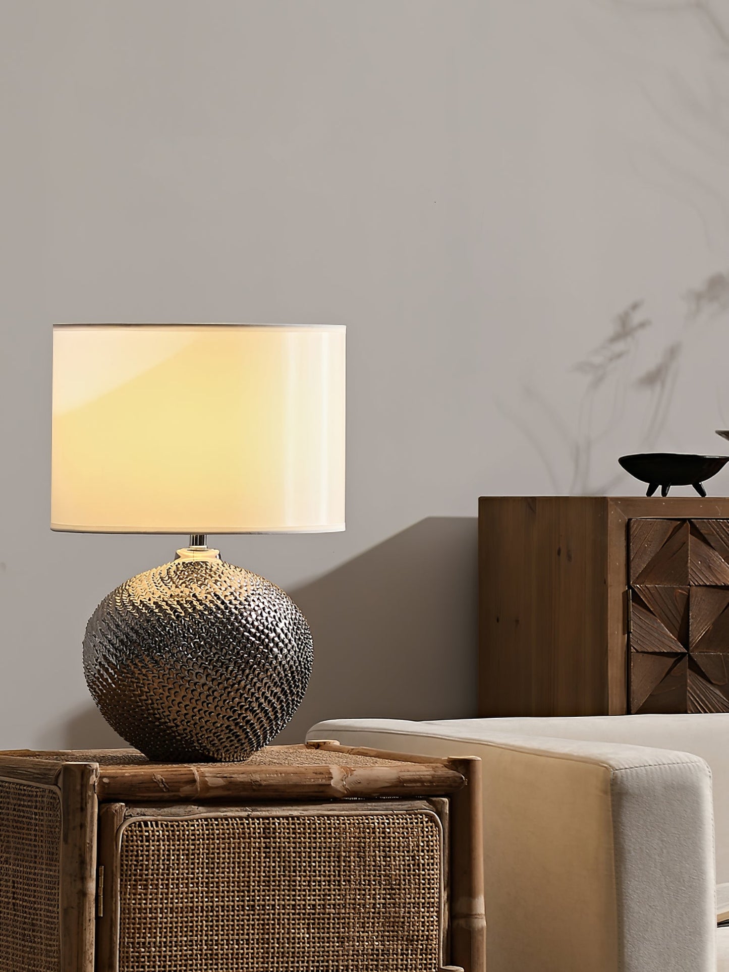 Mabel Textured Ceramic Table Lamp