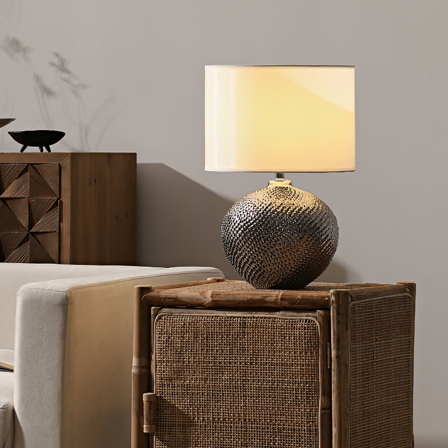 Mabel Textured Ceramic Table Lamp