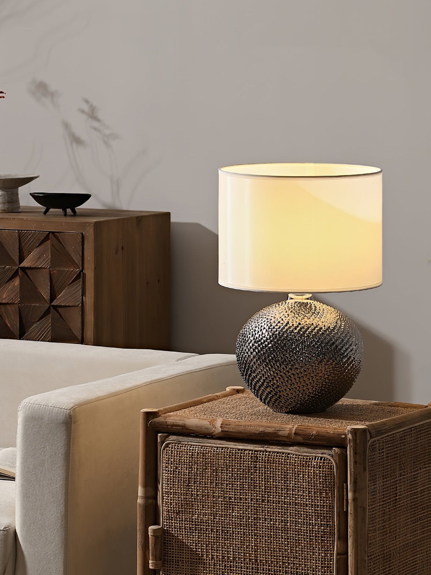 Mabel Textured Ceramic Table Lamp