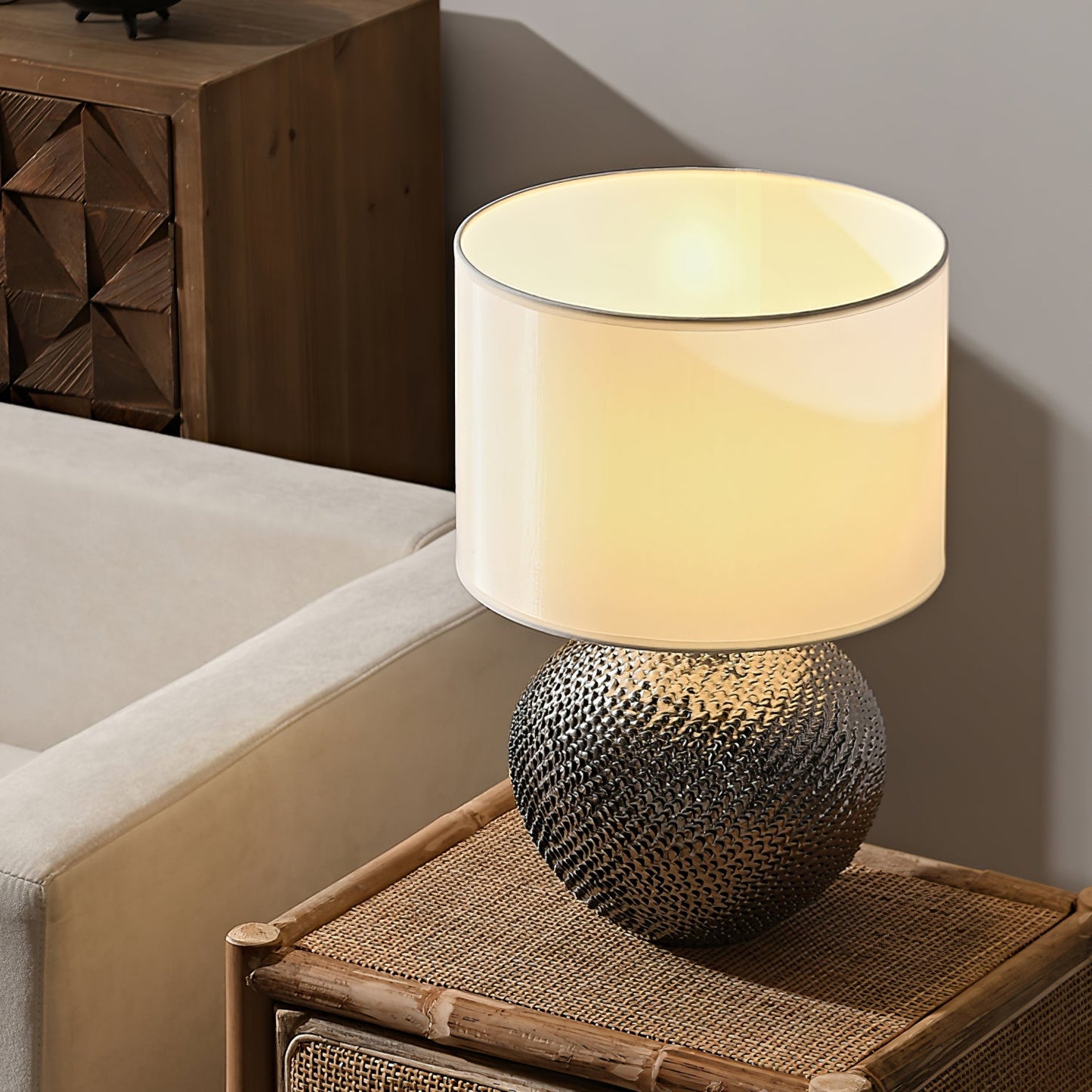 Mabel Textured Ceramic Table Lamp