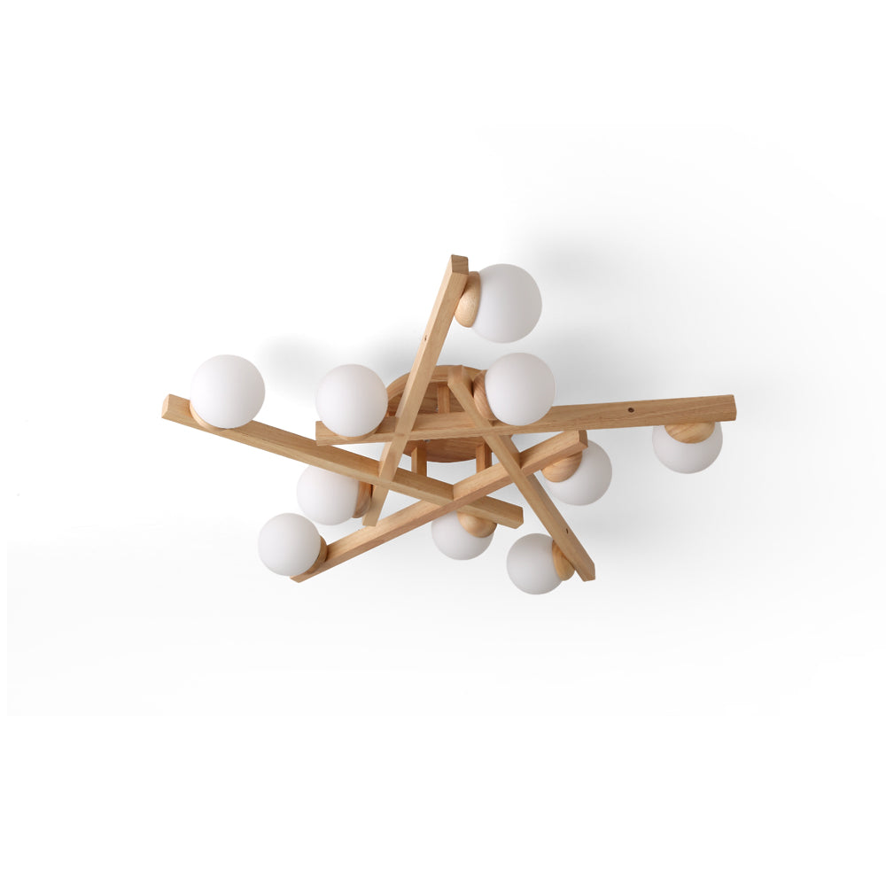 Matya Wood Ceiling Light