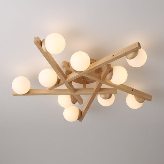 Matya Wood Ceiling Light
