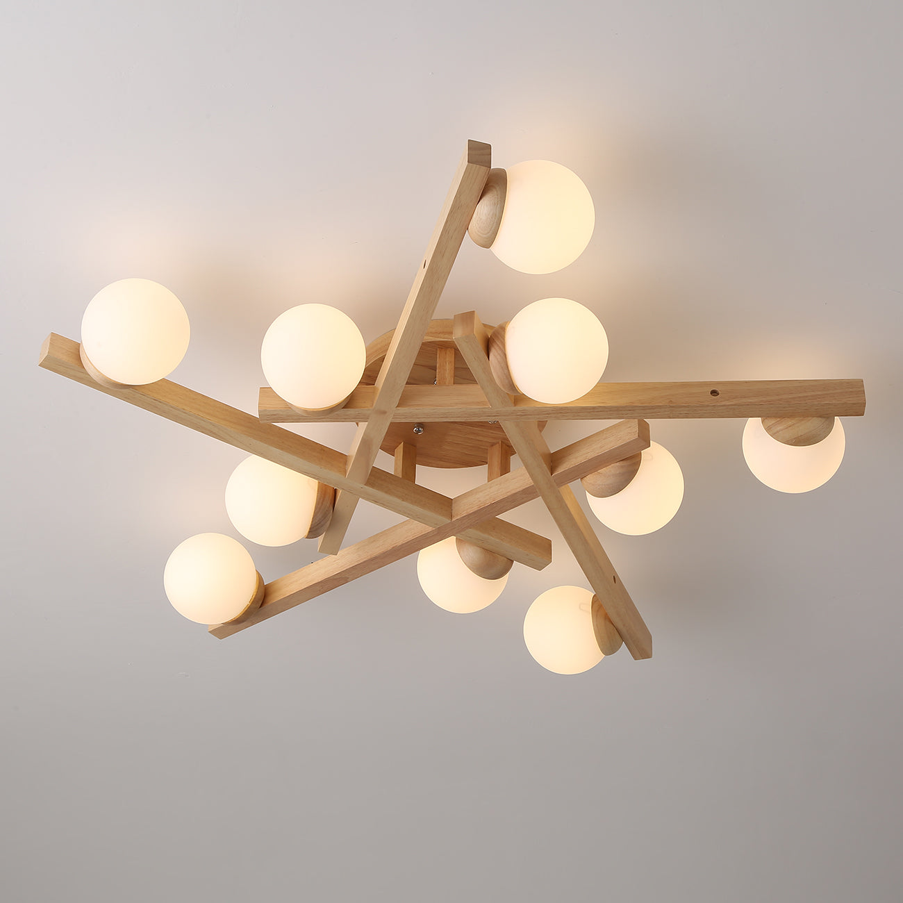 Matya Wood Ceiling Light