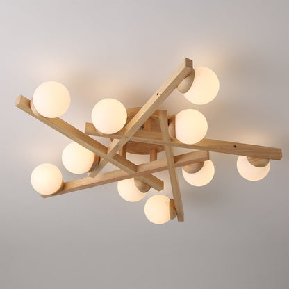 Matya Wood Ceiling Light