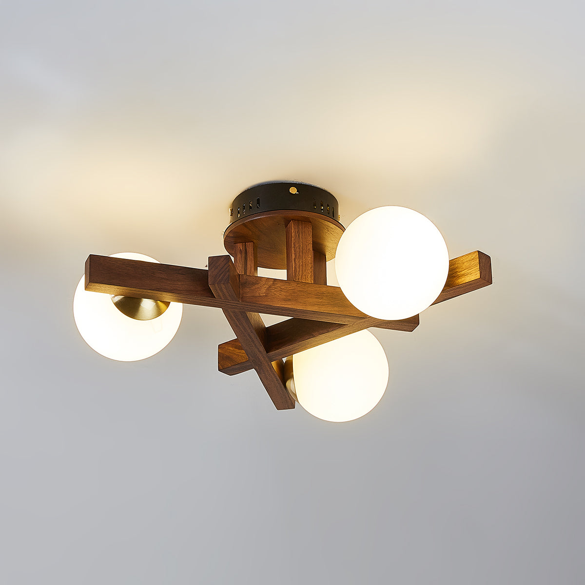 Matya Wood Ceiling Light