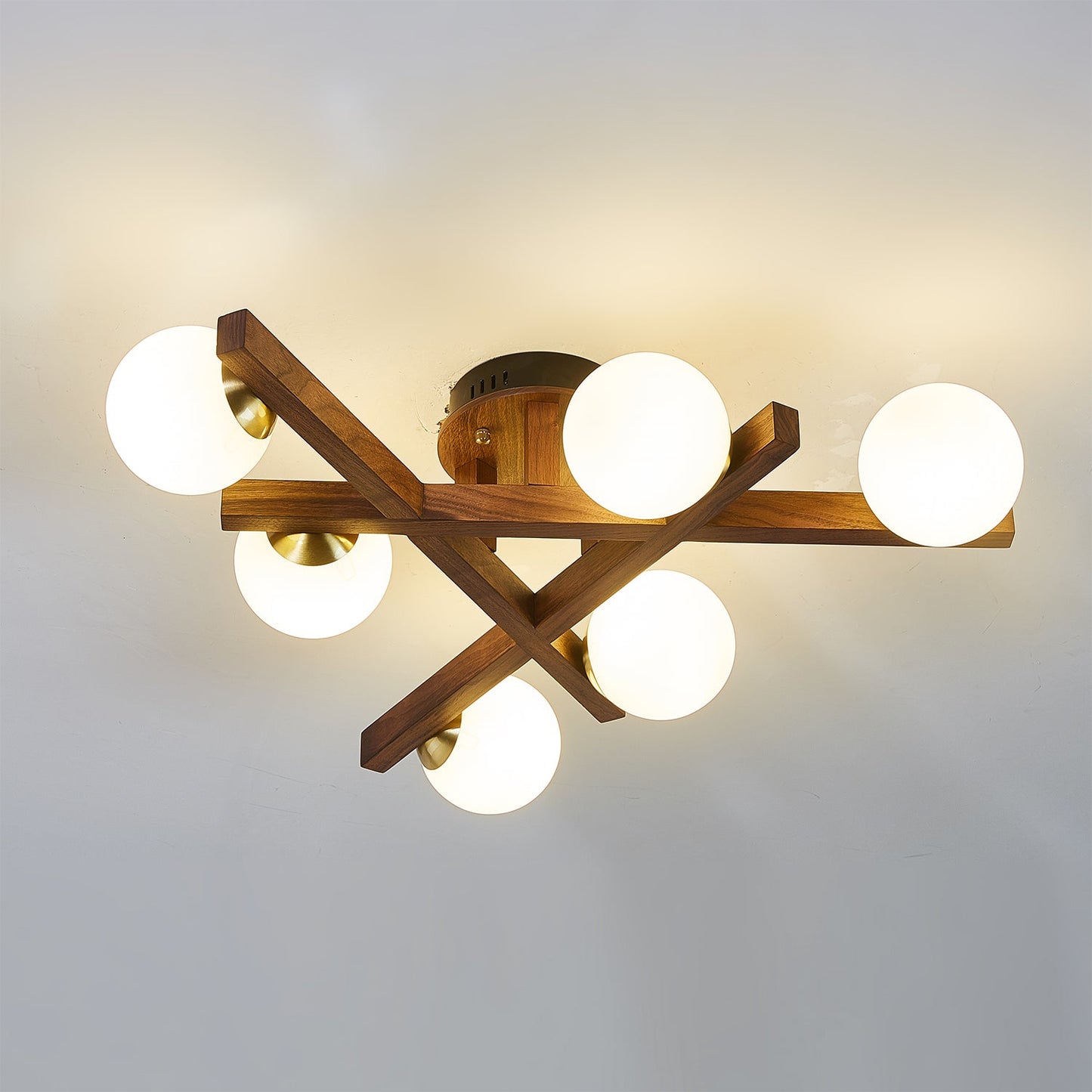 Matya Wood Ceiling Light