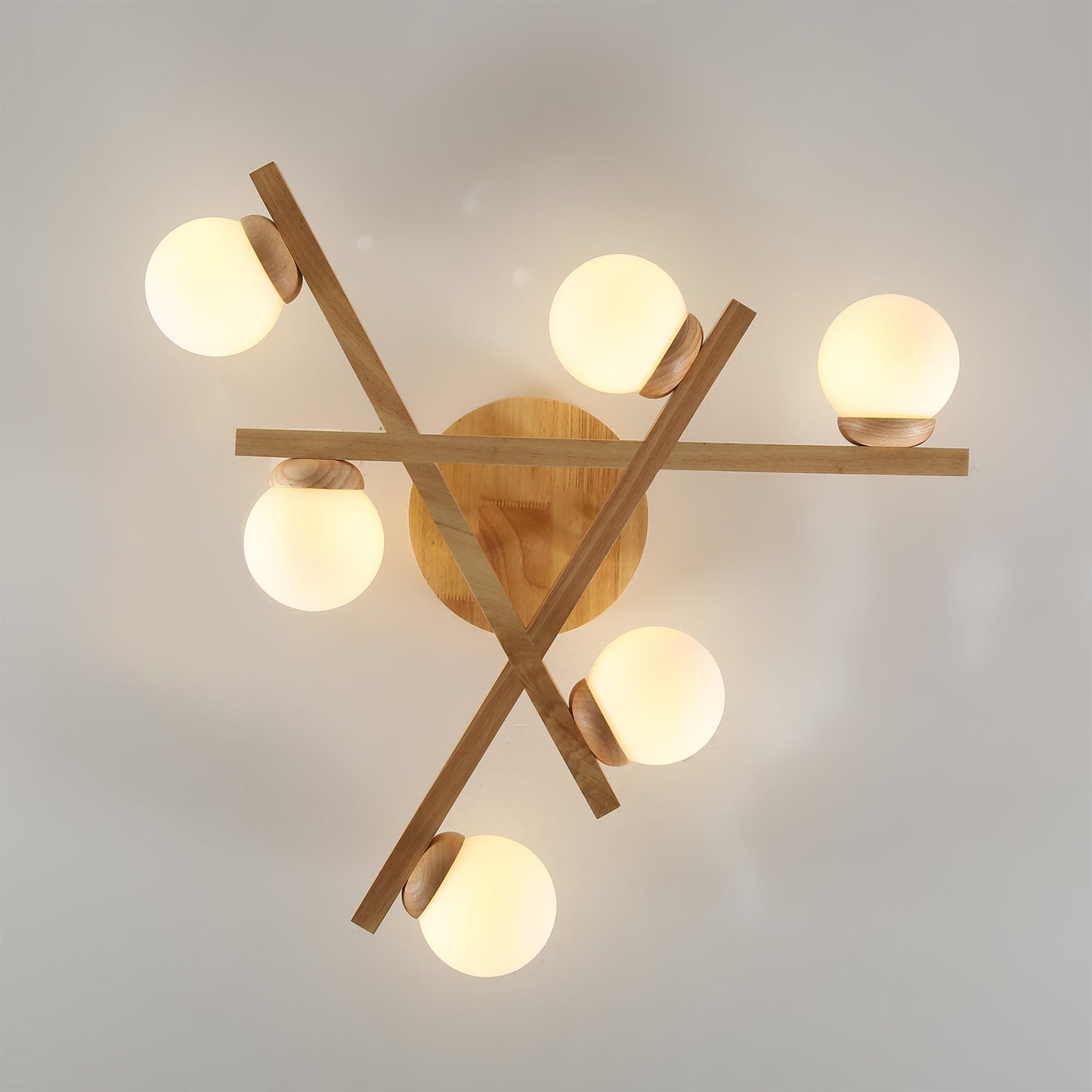 Matya Wood Ceiling Light