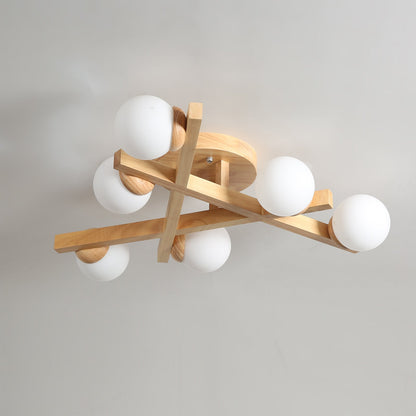 Matya Wood Ceiling Light