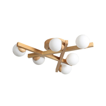 Matya Wood Ceiling Light