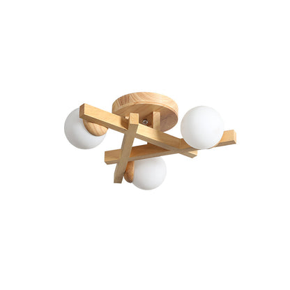 Matya Wood Ceiling Light