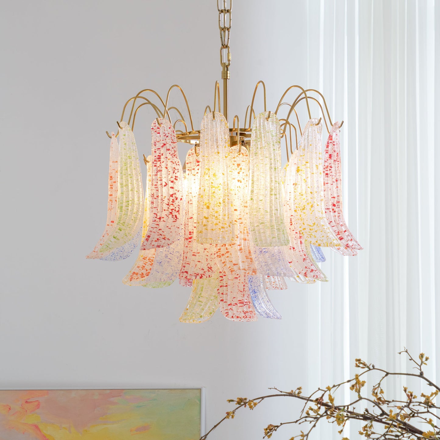 Mazzega Murano Glass Chandelier