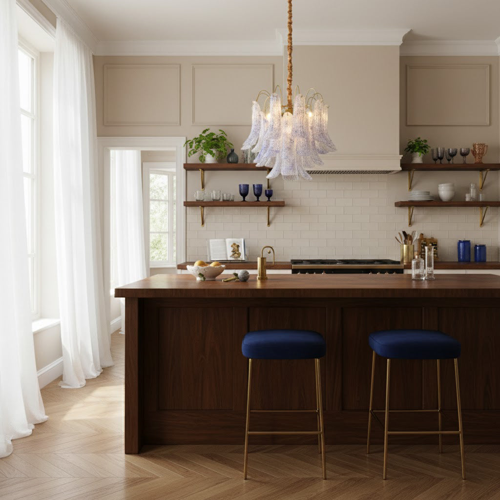 Mazzega Murano Glass Chandelier