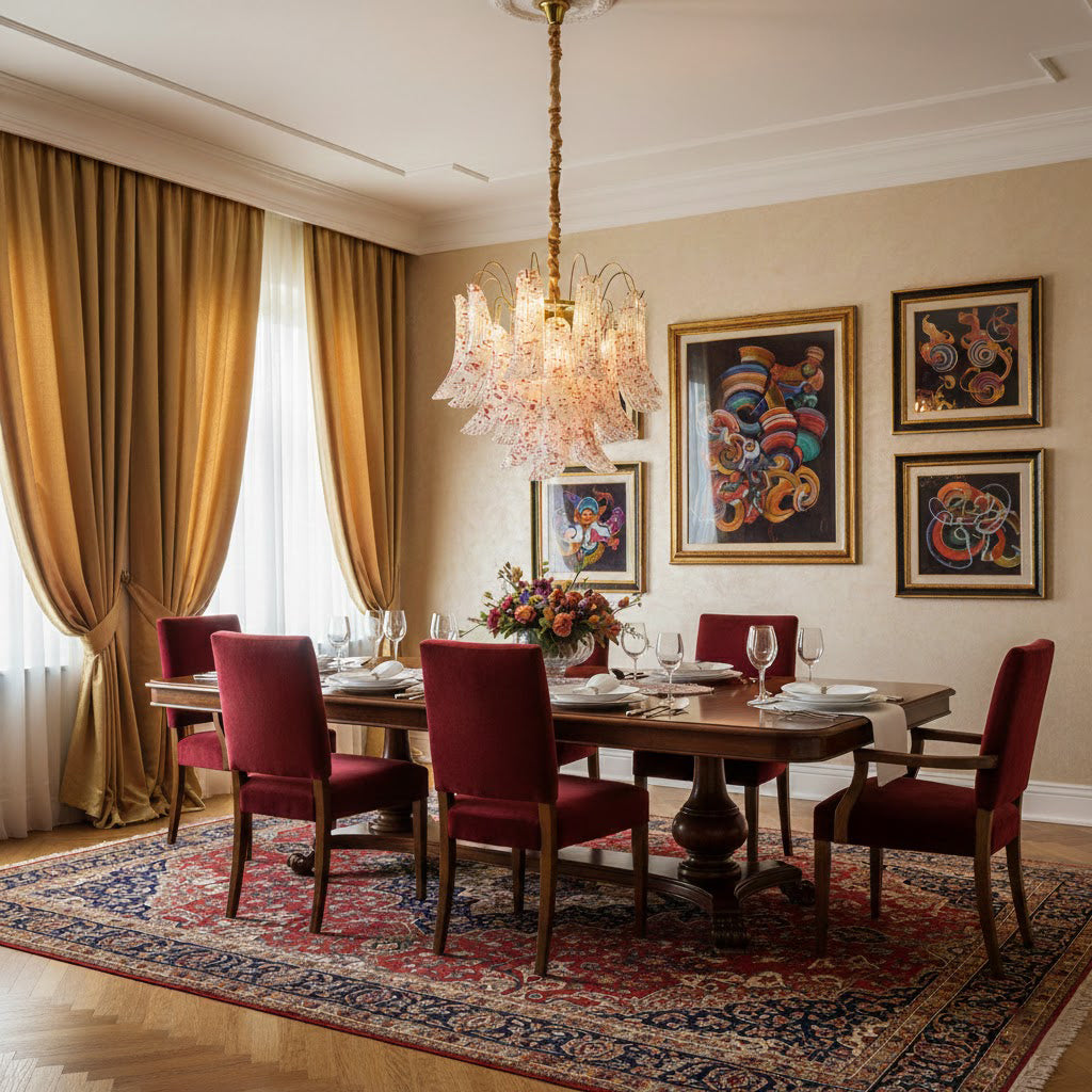 Mazzega Murano Glass Chandelier