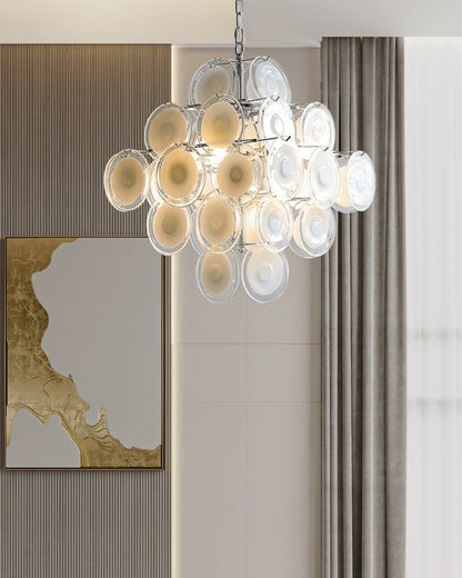 Medallion Glass Chandelier