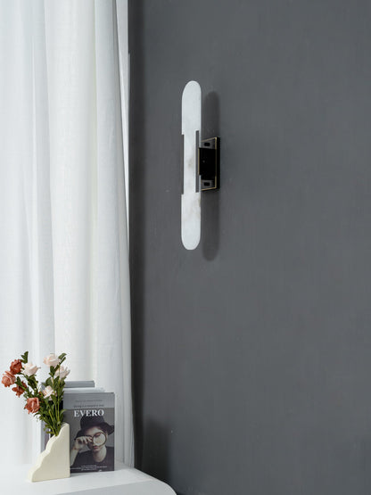 Geometric Harmony Alabaster Wall Lamp