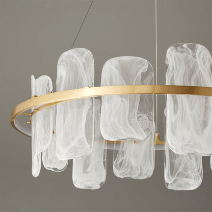 Mille Round Glass Chandelier