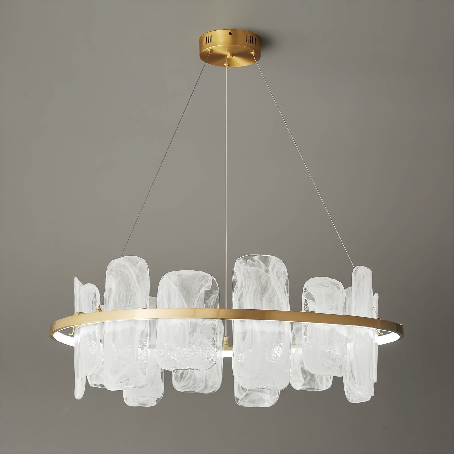 Mille Round Glass Chandelier