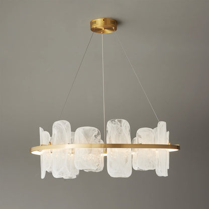 Mille Round Glass Chandelier