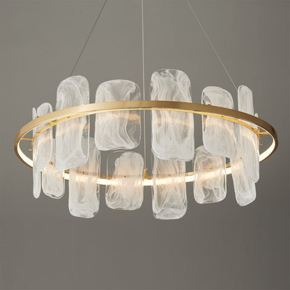 Mille Round Glass Chandelier