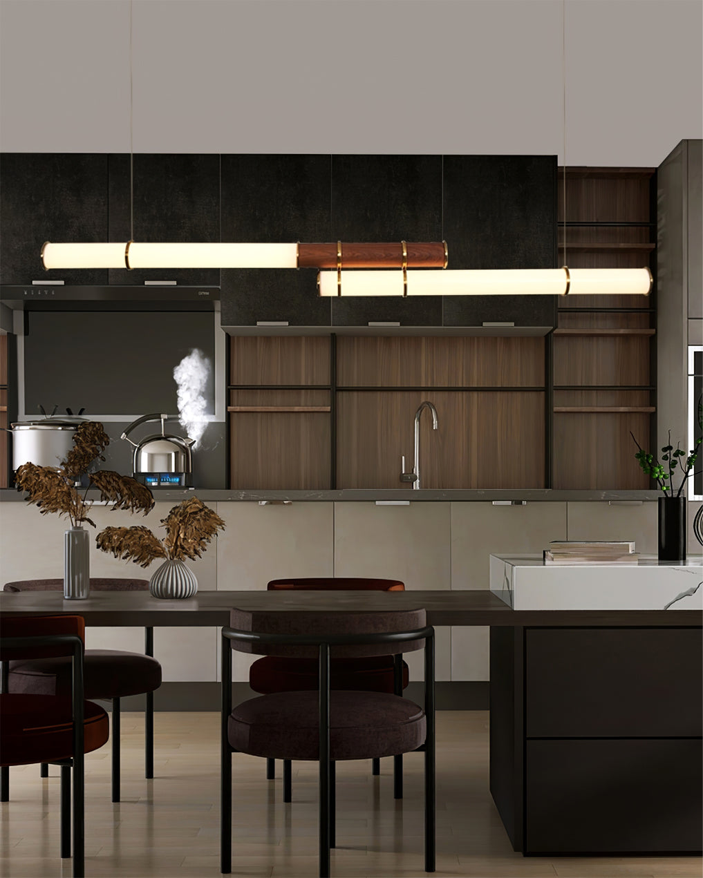 Mini Endless Double Chandelier