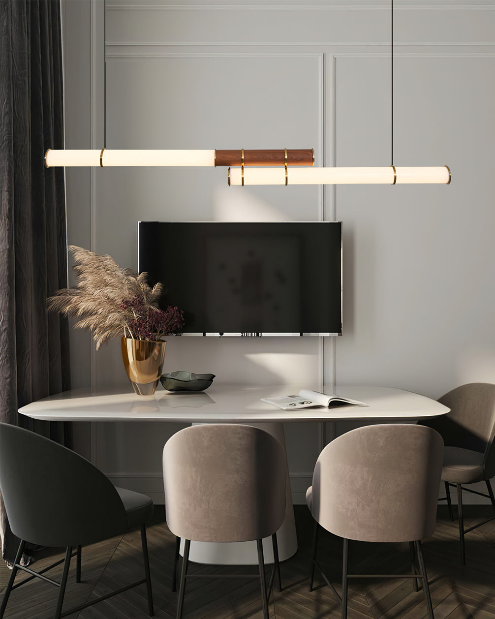 Mini Endless Double Chandelier