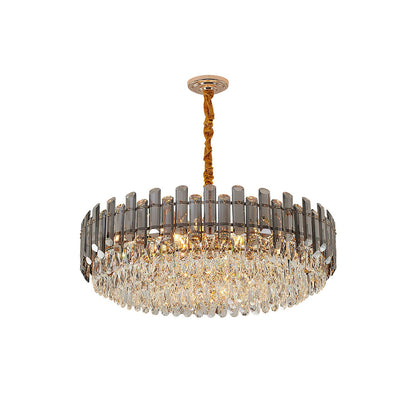 Modern Crystal Tier Chandelier