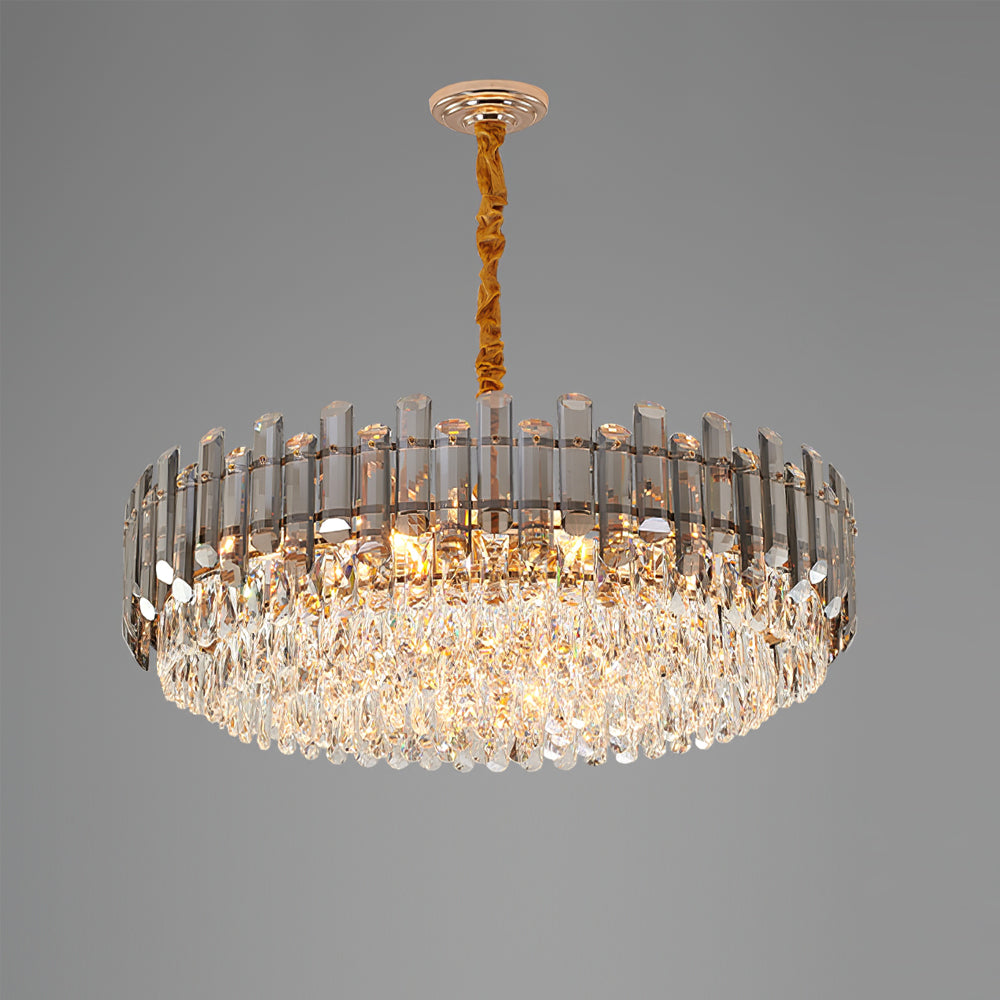 Modern Crystal Tier Chandelier