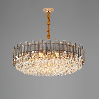 Modern Crystal Tier Chandelier
