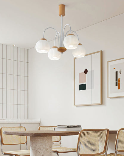 Molecural Wood Chandelier