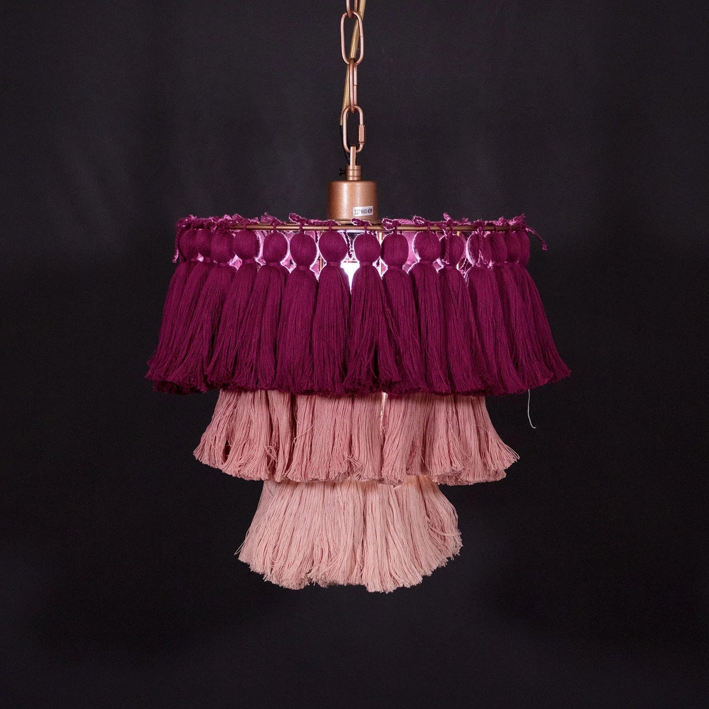 Multicolor Tassel Chandeliers