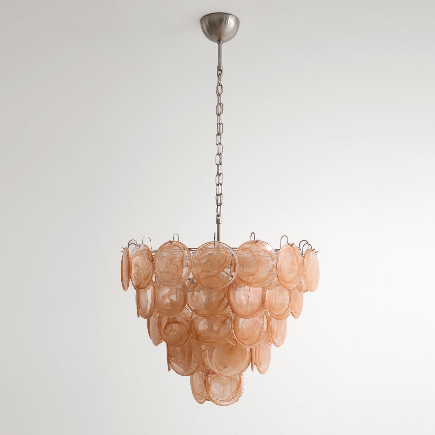 Murano Caramel Disc Chandelier